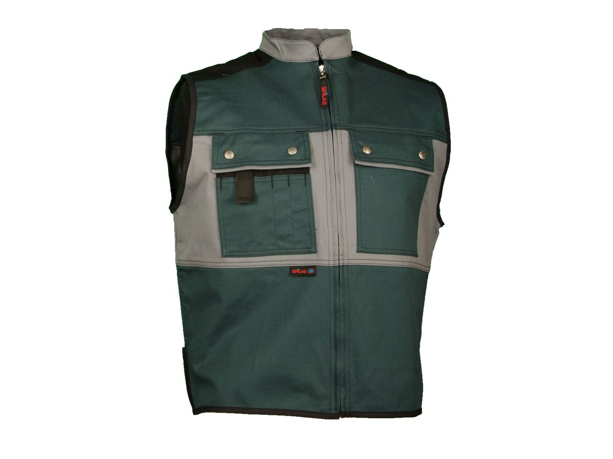 Gilet Powerline diamantstretch verde scuro