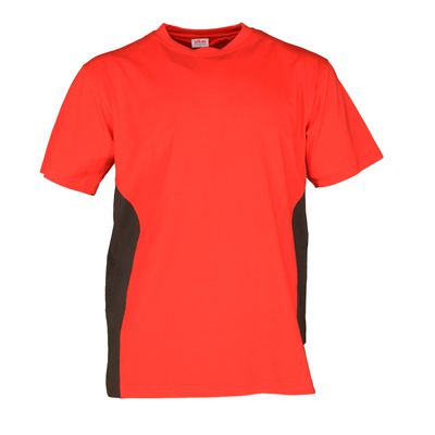 T-Shirt Swissline rot/anthrazit