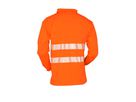 Shirt, langarm - Kragen, Reflex & 1/4 zip - 100%CO - orange