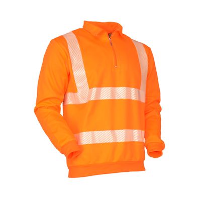 Warn-Rollshirt Langarm Safetyline EN 471 orange