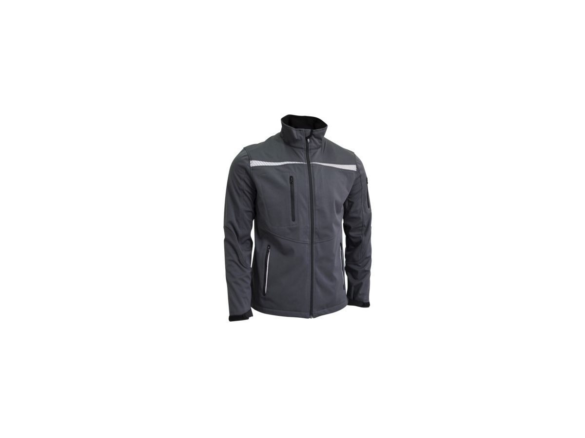 Softshelljacke, leicht - Swissline lava mit Reflexeinsatz