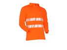 Shirt, langarm - Kragen, Reflex & 1/4 zip - 100%CO - orange