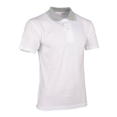 Polo-Shirt Swissline weiss/hellgrau