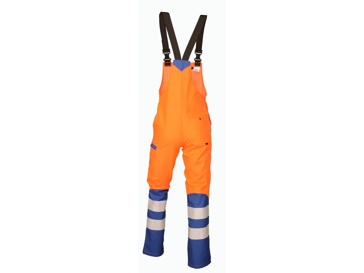 Warnlatzhose leuchtorange/royalblau