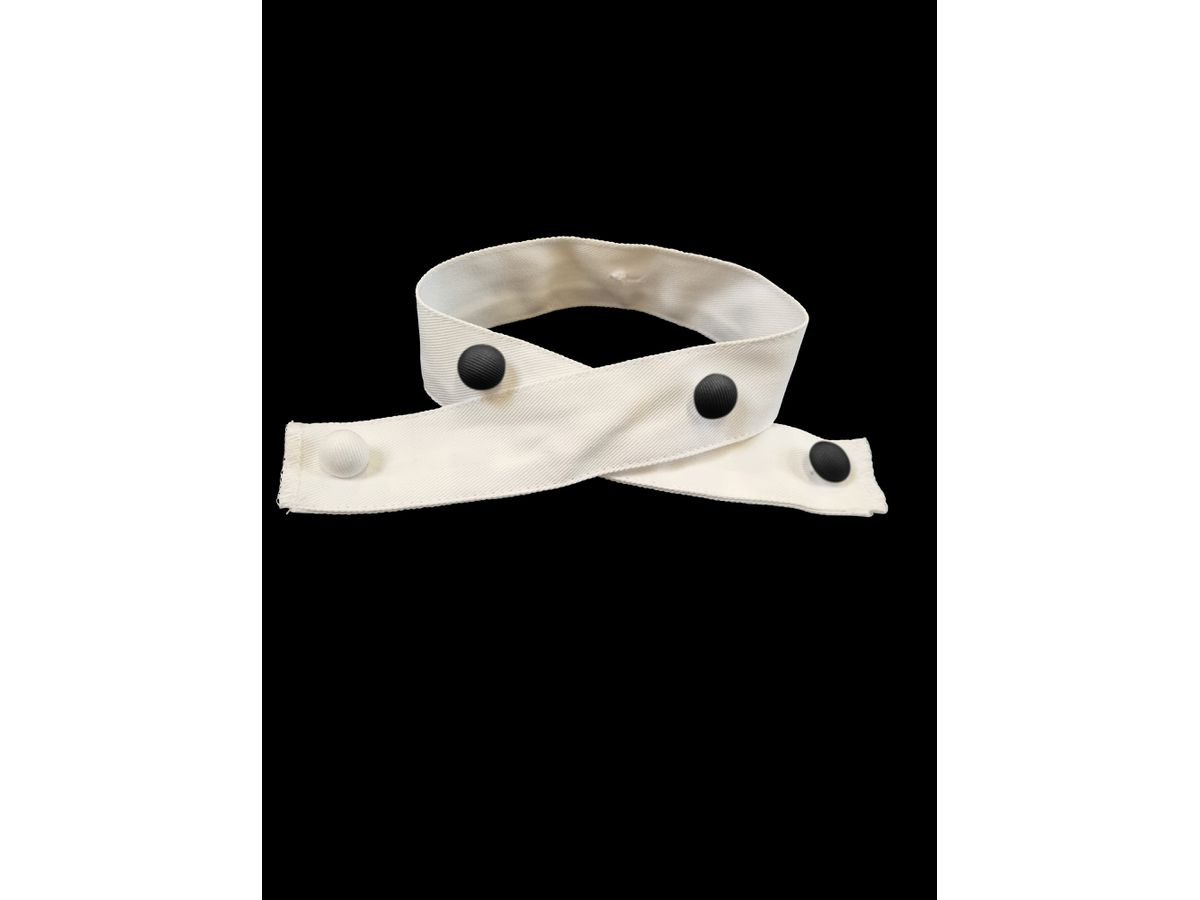 Stoffleisten Knöpfe weiss/schwarz
