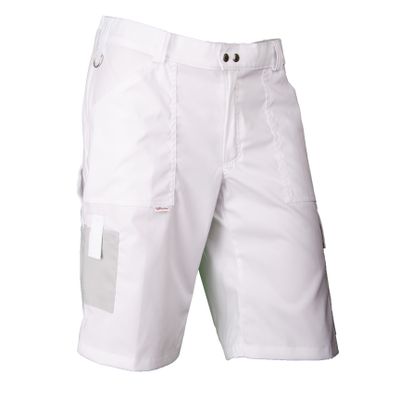 Bermudas Swissline light-stretch bianco/grigio chiaro