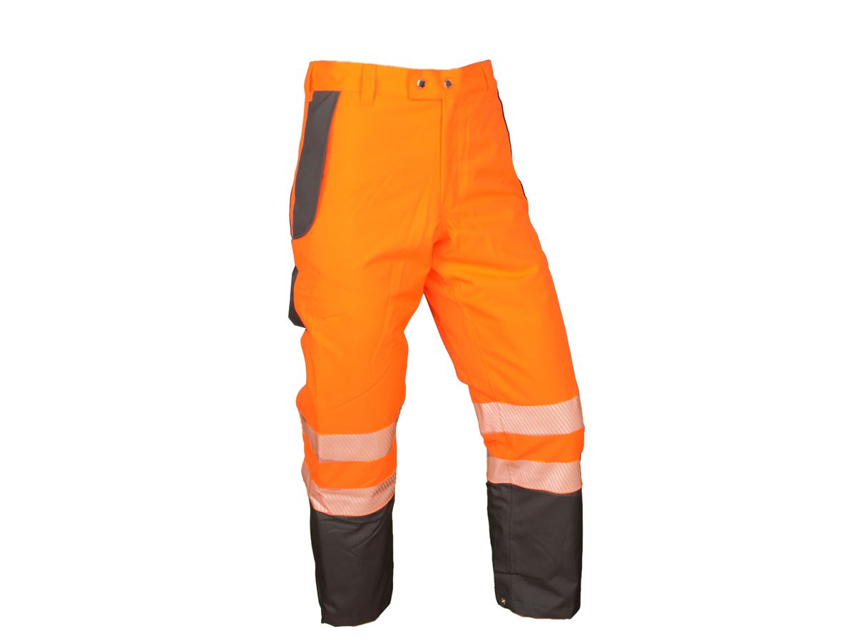 Regenhose EN 20471 SL76 orange/grau