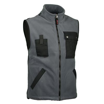 Fleece-Gilet Swissline dunkelgrau/schwarz