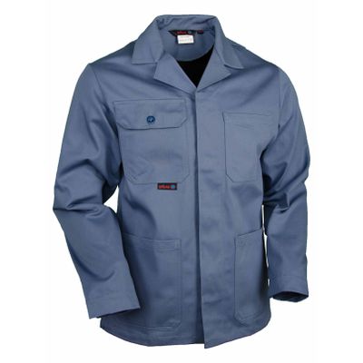 Jacke Classicline Baumwolle blaugrau