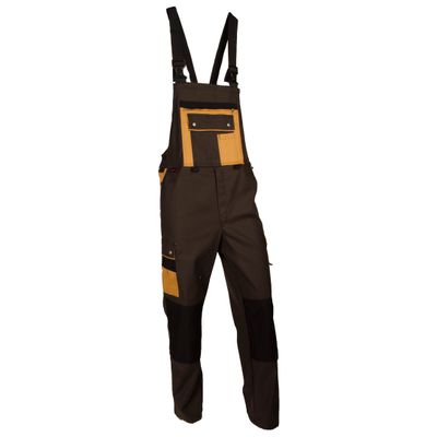 Salopette Powerline diamantstretch marrone