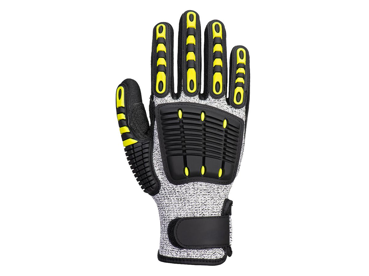 Handschuh Schnittfest-Stossschutz grau/schwarz