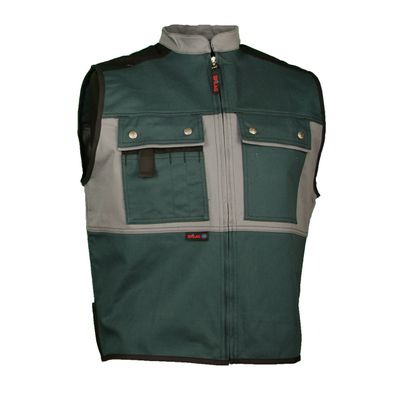 Gilet Powerline diamantstretch verde scuro