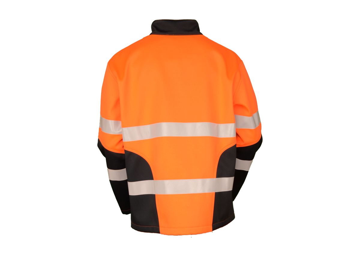 Jacke Safety-line Softshell FR orange/d.blau