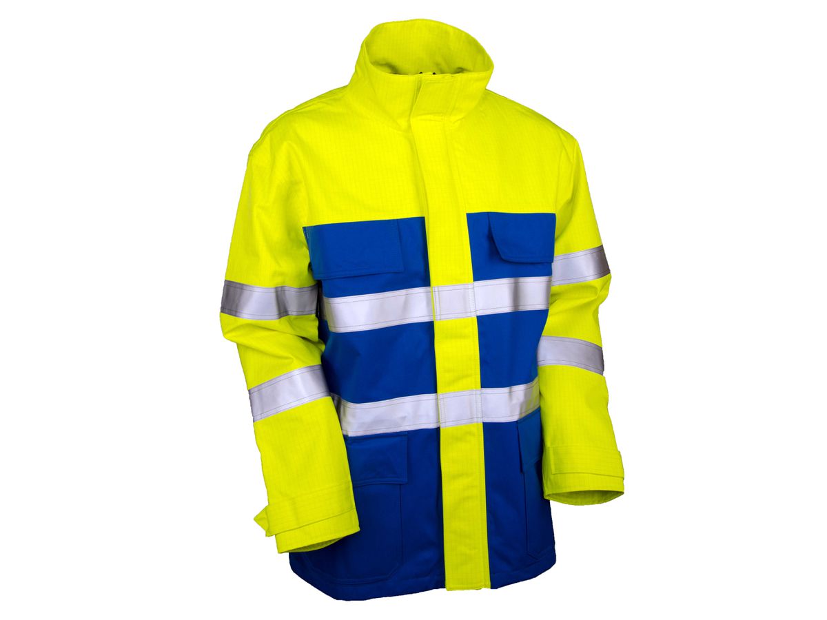 Multi-6 HiVis Regenjacke SIGMA, Textreme Prote gelb/royal/bleu