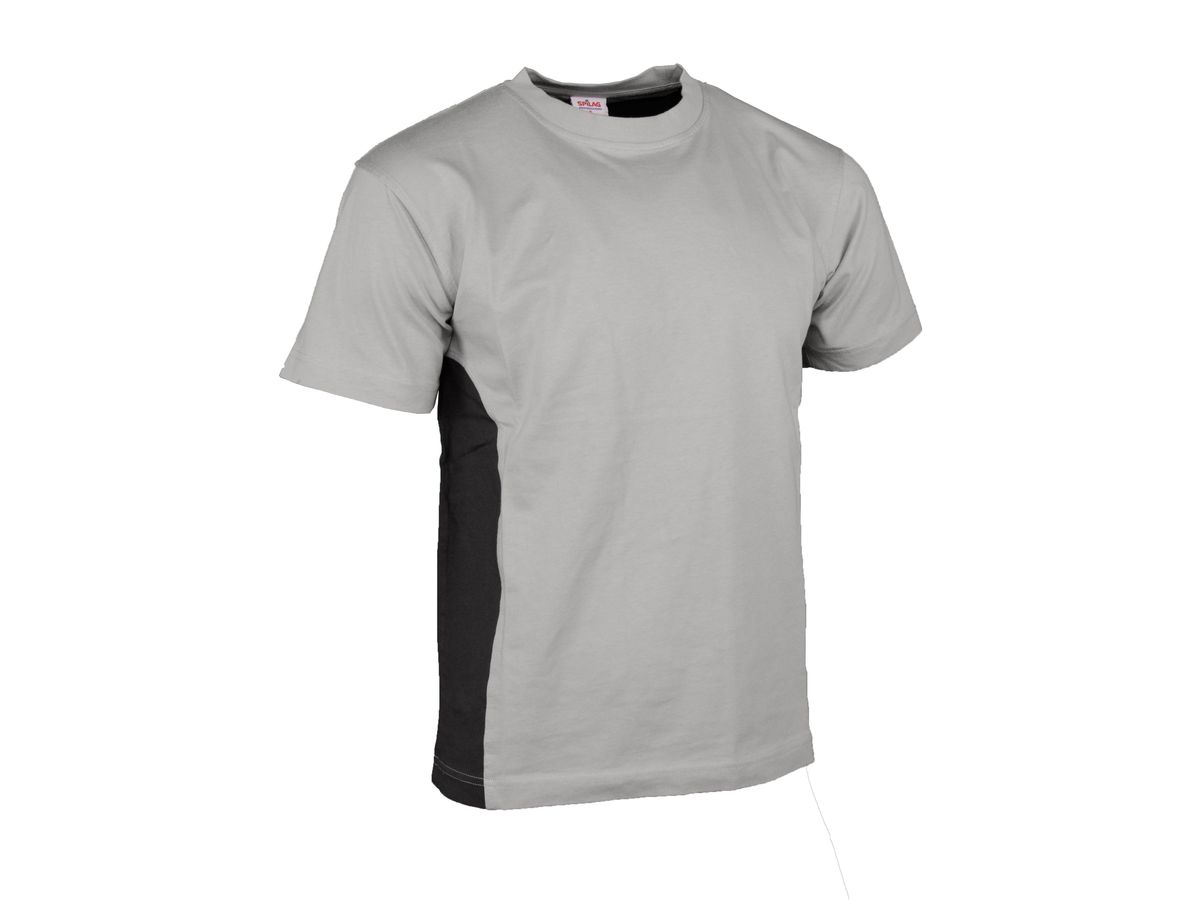T-Shirt Swissline argento/anthracite, 100% cotone