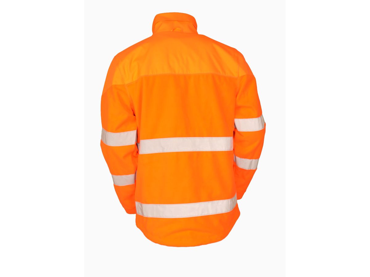 Fleece-Innenjacke leuchtorange, Wetterschutzlaminat, EN 20471 KL2