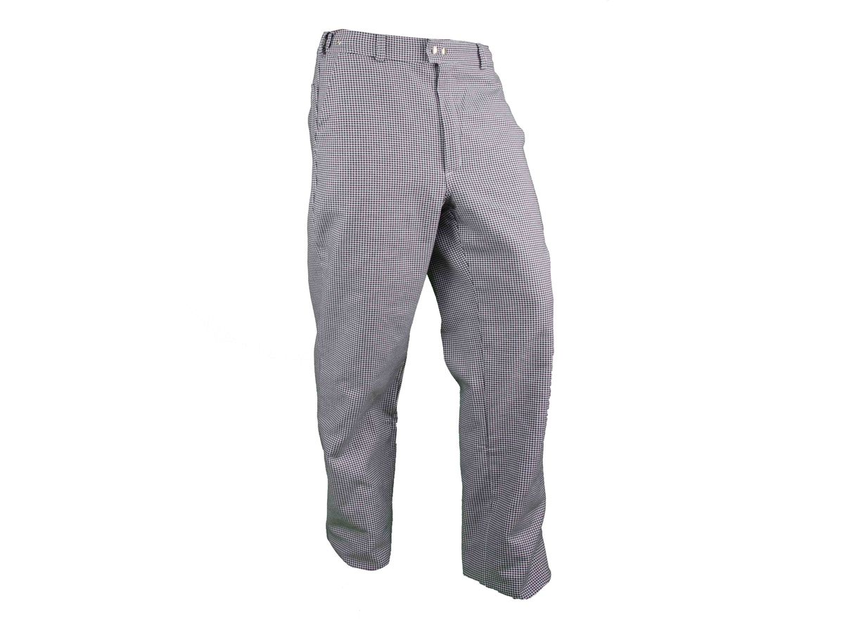 Bundhose Gastroline Pepita Baumwolle schwarz/weiss