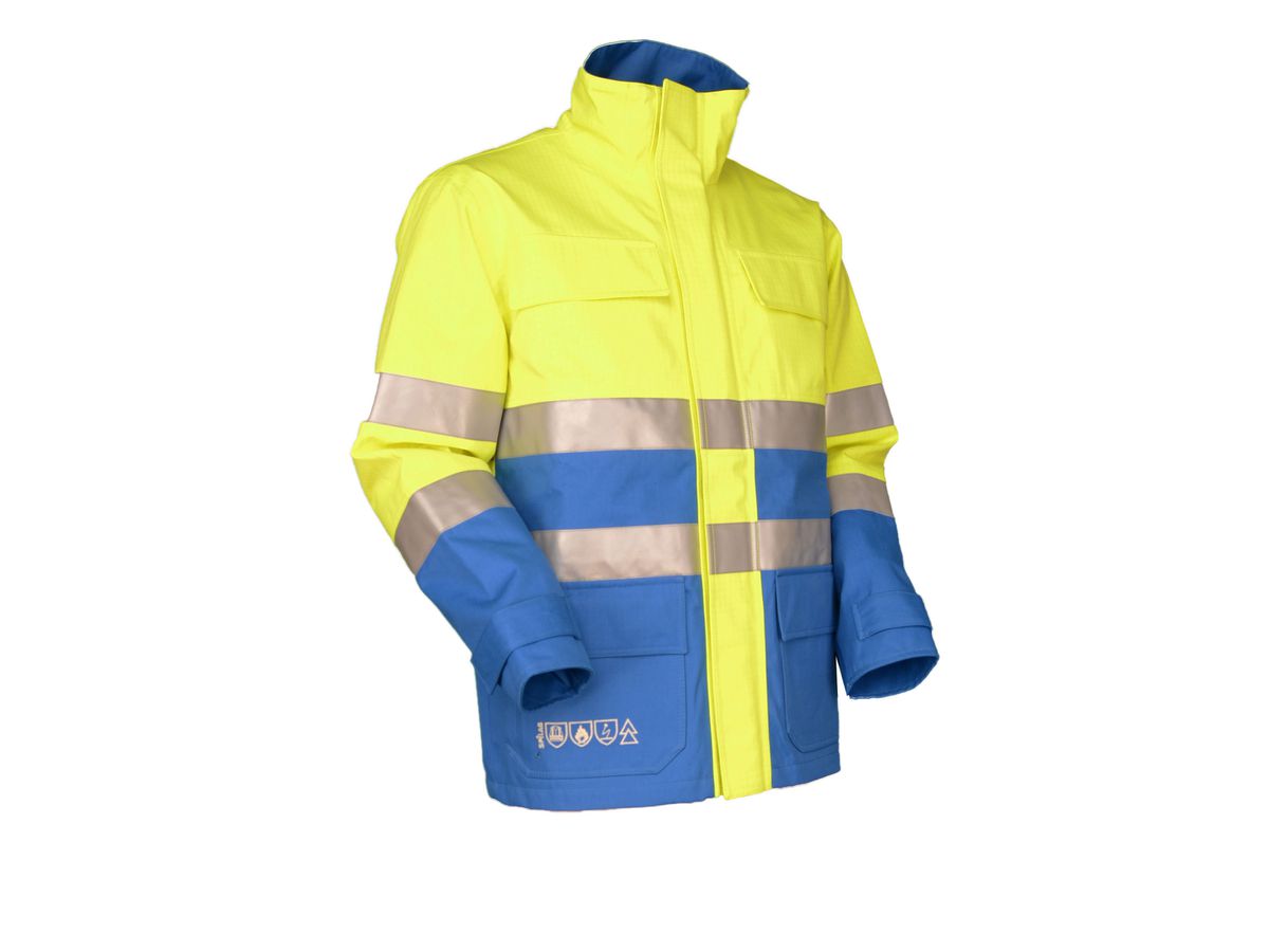 Multi-6 HiVis Giacca antipioggia SIGMA, TXT Pro giallo/royal