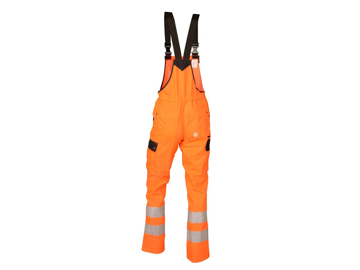 Warn-Latzhose Safetyline SL orange/schwarz