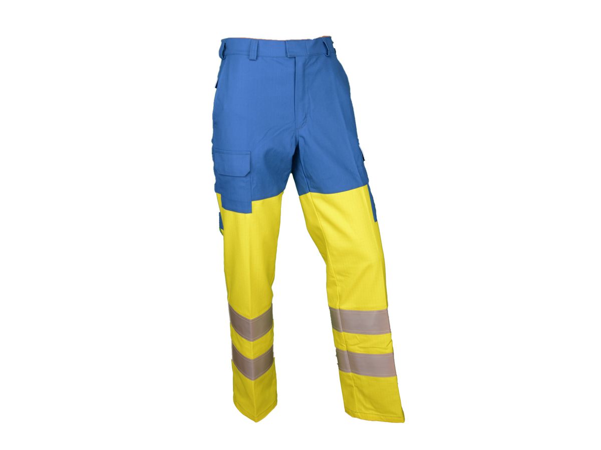 Warn-Bundhose Alpha Multifunktion gelb/royalblau