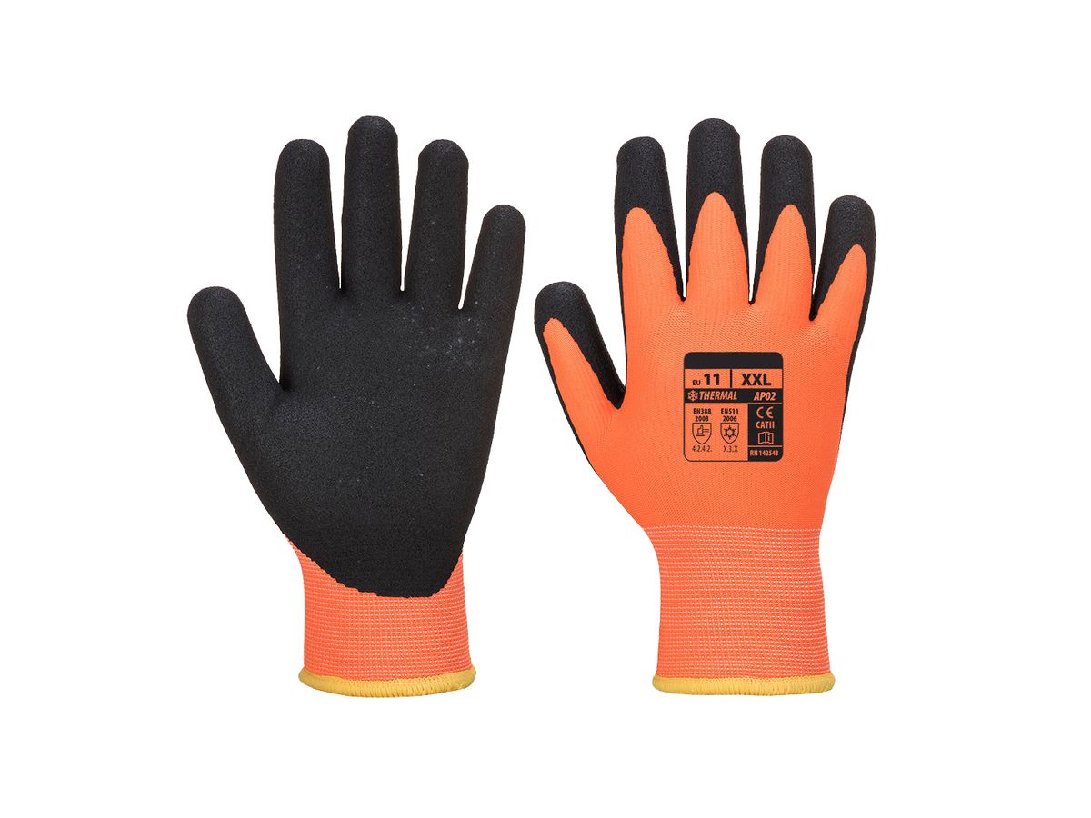 Handschuh Thermo Pro Ultra orange/schwarz