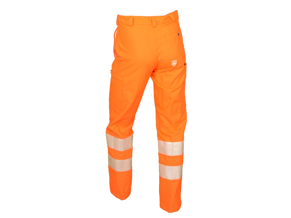 Warn-Bundhose leuchtorange