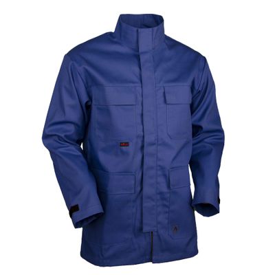 Jacke Schweisserschutz blau