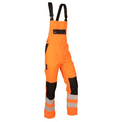 Warn-Latzhose Safetyline SL orange/schwarz