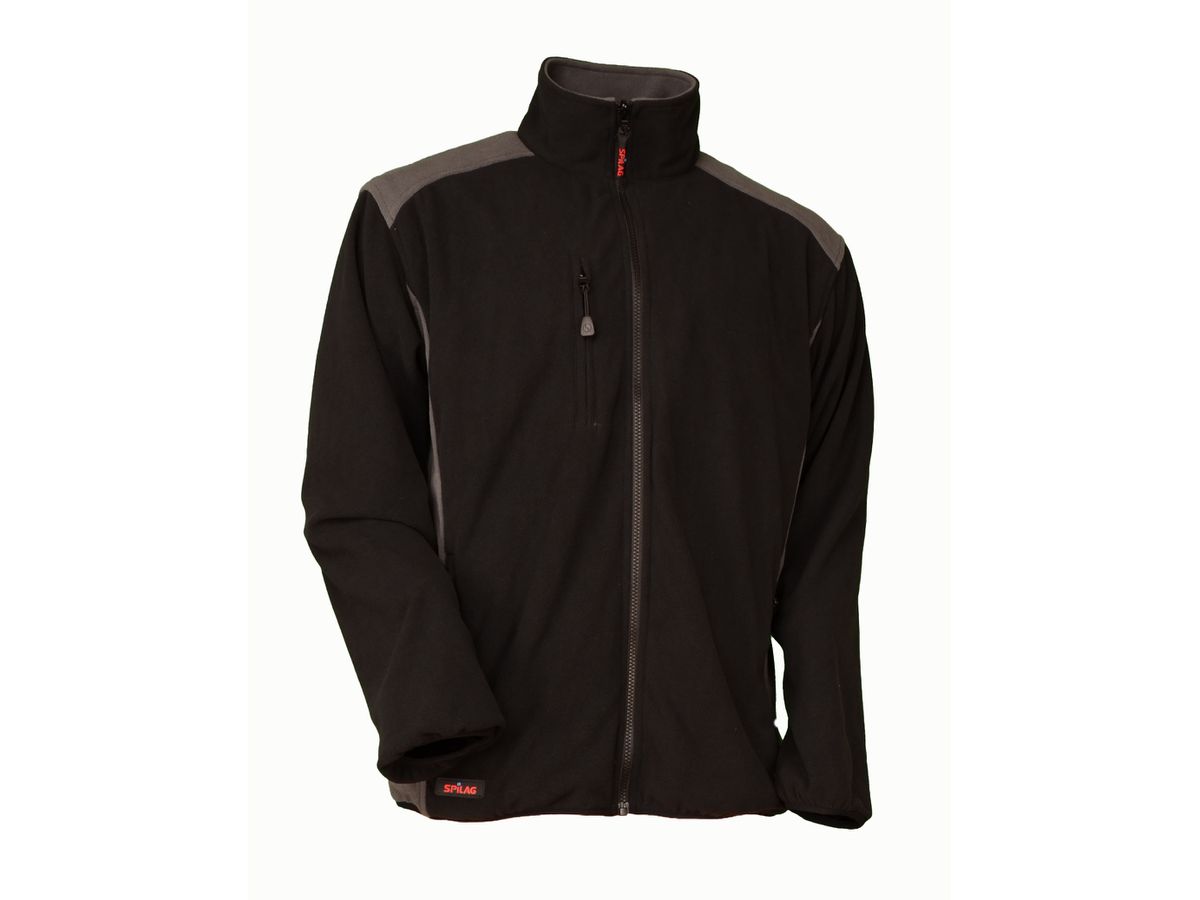 Fleecejacke leicht Swissline schwarz/anthrazit