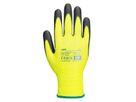 Gant PU Vis-Tex coupure  jaune/noir