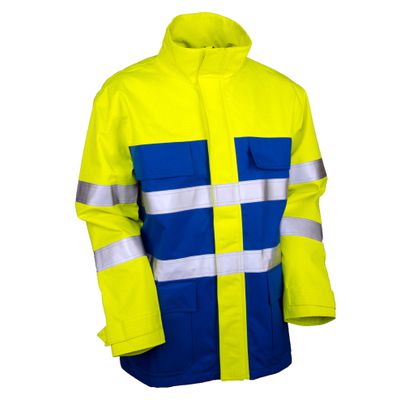 Multi-6 HiVis Giacca antipioggia SIGMA, giallo/royal/grigigio