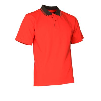 Polo-Shirt Swissline rot/anthrazit