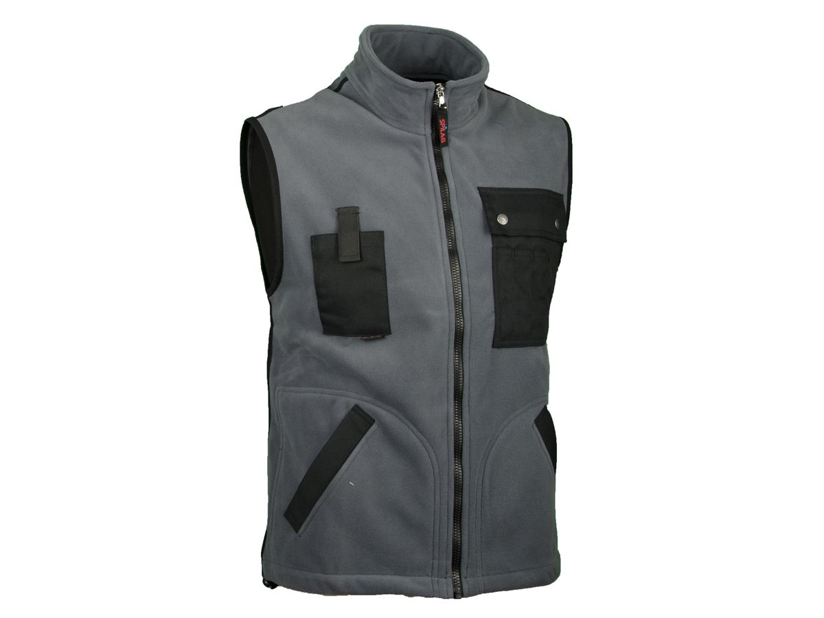 Gilet in pile Swissline grigio scuro/nero