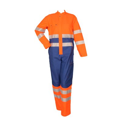 Warncombi Safetyline leuchtorange/royalblau