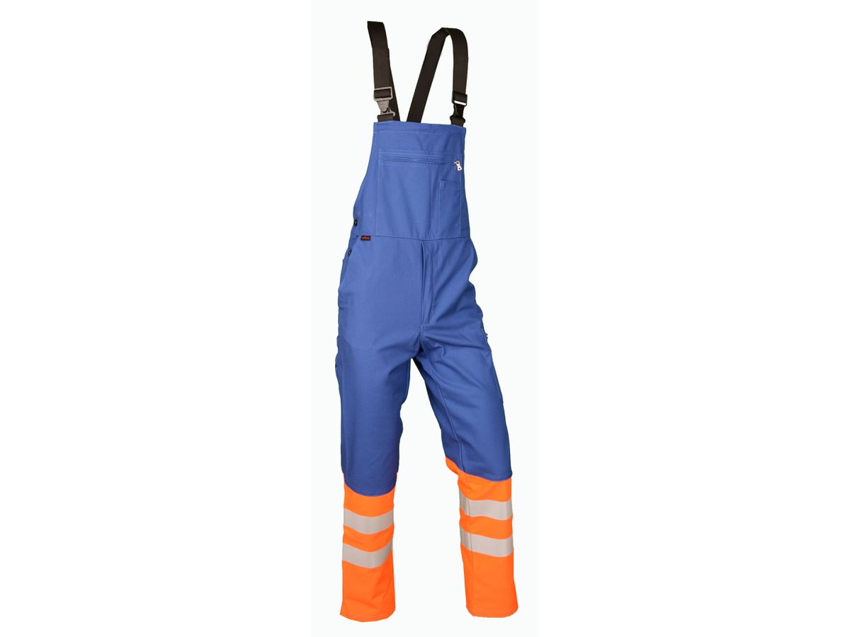 Warnlatzhose royalblau/leuchtorange