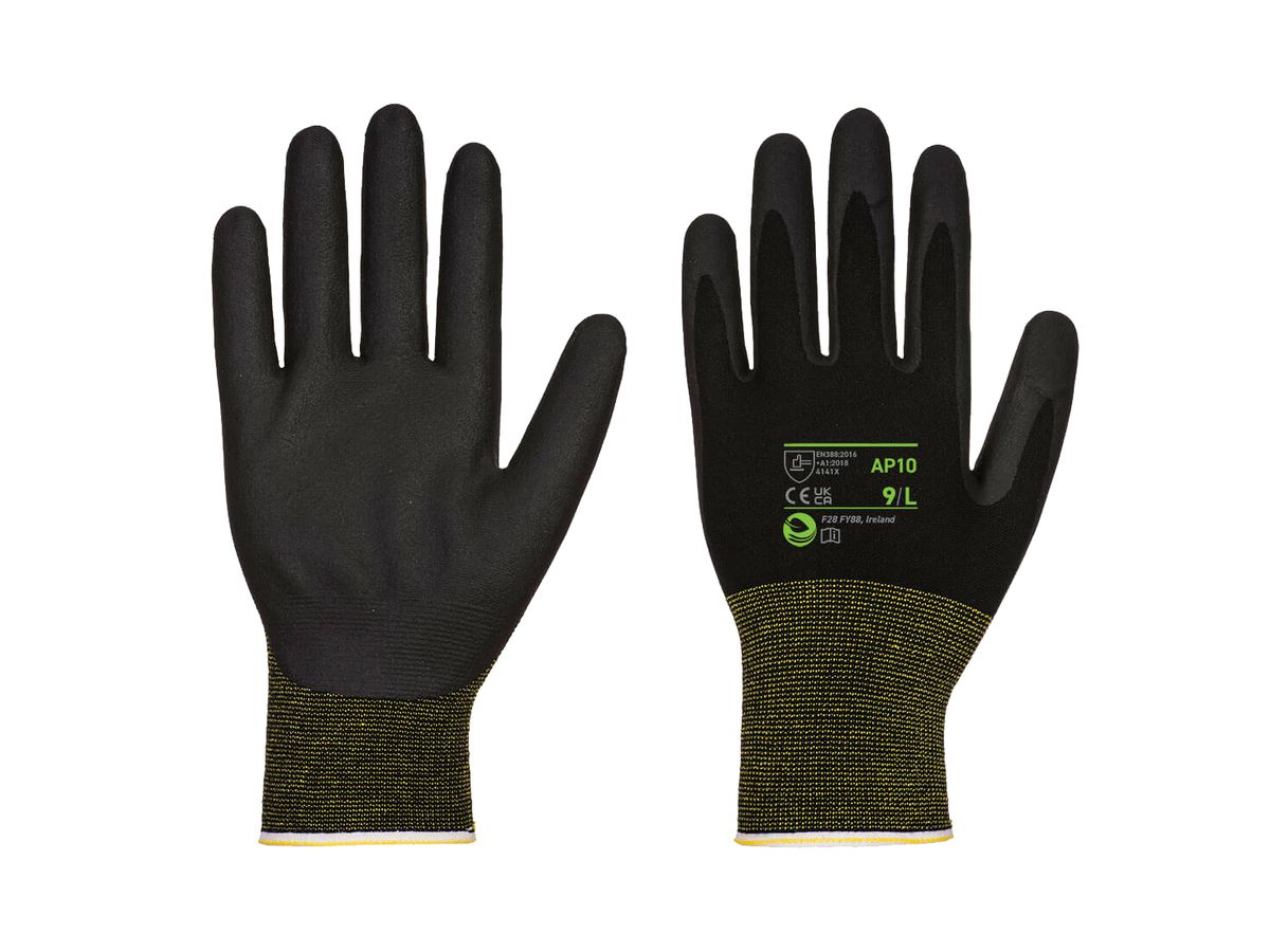 Gant Mousse Nitrile - Bambus noir NPR15 schwarz