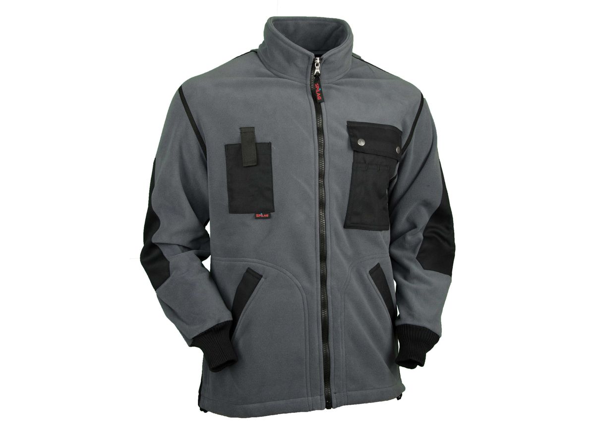 Giacca in pile Swissline grigio scuro/nero