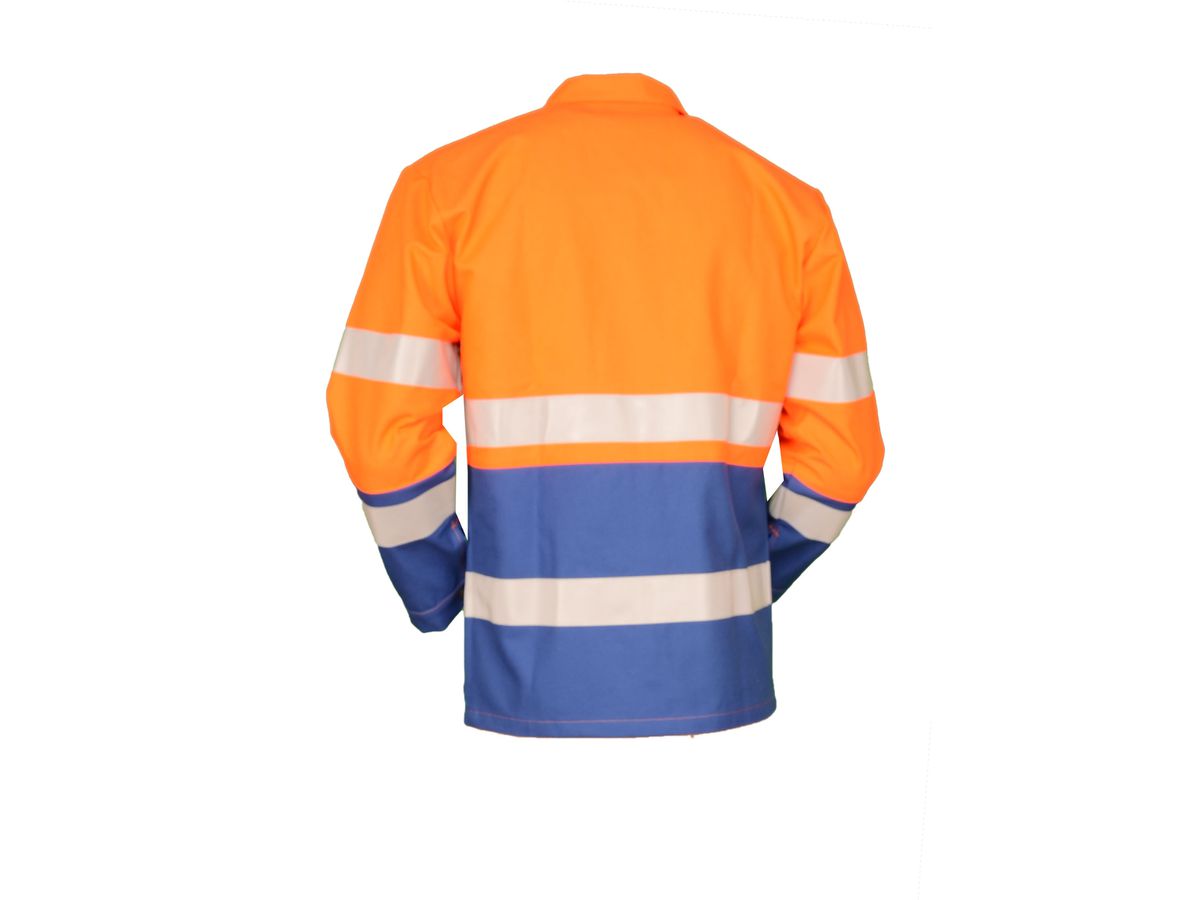 Warnjacke EN 20471 royal/orange