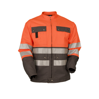 Warn-Jacke Safetyline EN 20471 orange/gris
