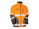 Warn-Softshelljacke Safetyline EN 20471 orange/grau