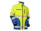 Warn-Softshelljack Safetyline leuchtgelb/royal