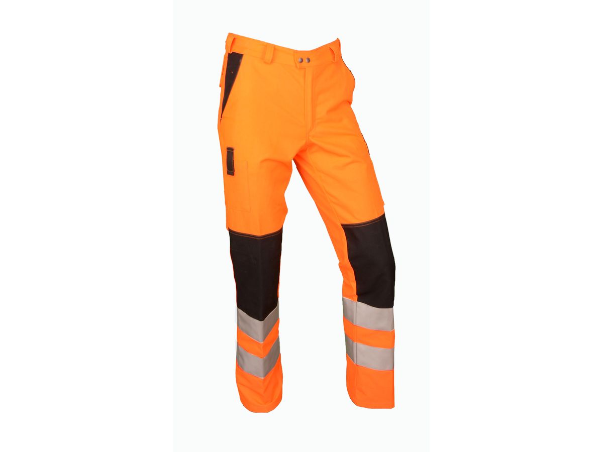 Warn-Bundhose Safetyline orange/schwarz