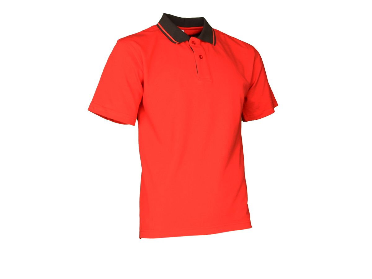 Polo-Shirt Swissline rot/anthrazit