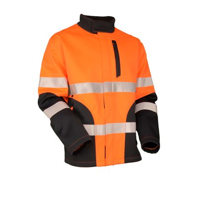 Jacke Safety-line Softshell FR orange/d.blau