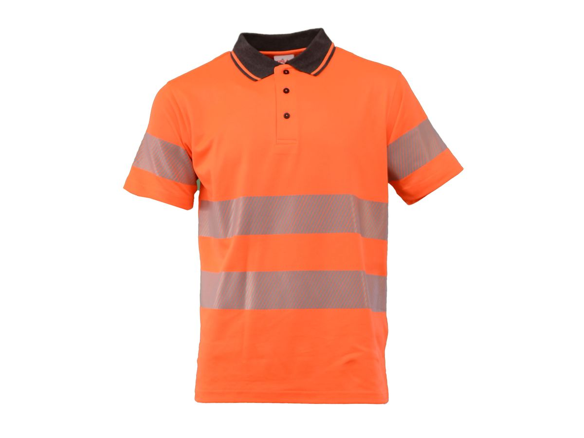 Polo-Shirt alta visibilità Bio-Coton EN 20471 orange
