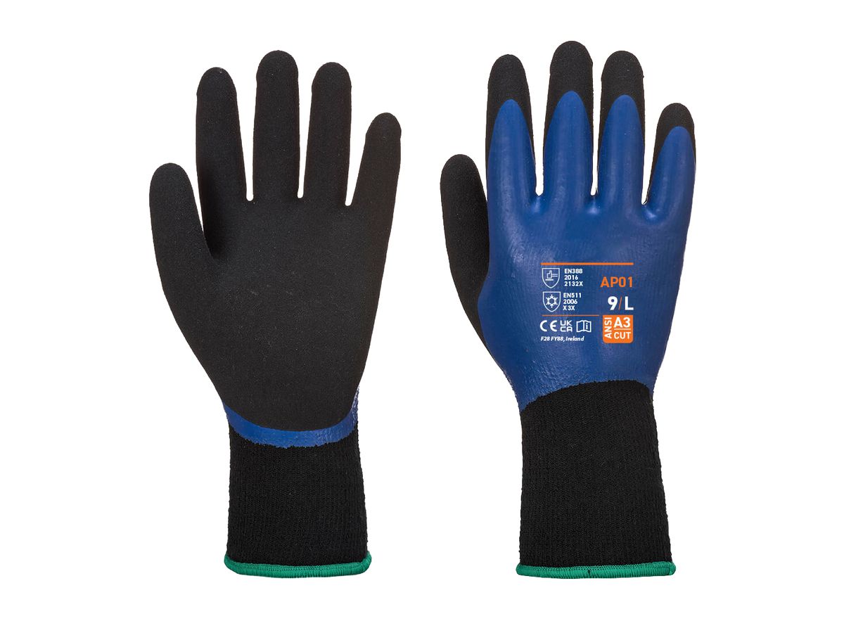 Handschuh Thermo Pro blau/schwarz