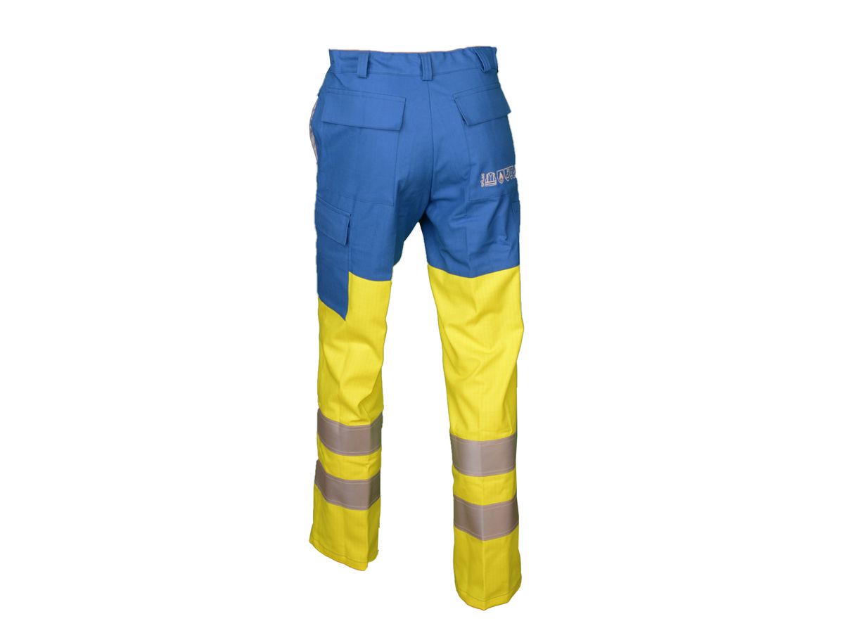 Warn-Bundhose Alpha Multifunktion gelb/royalblau