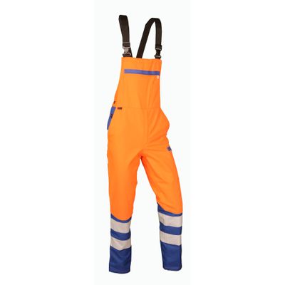 Warnlatzhose leuchtorange/royalblau