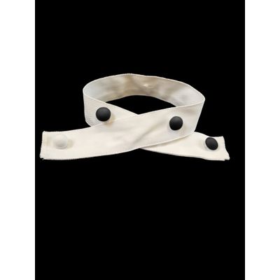 Stoffleisten Knöpfe weiss/schwarz