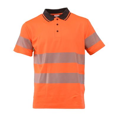 Polo-Shirt alta visibilità Bio-Coton EN 20471 orange
